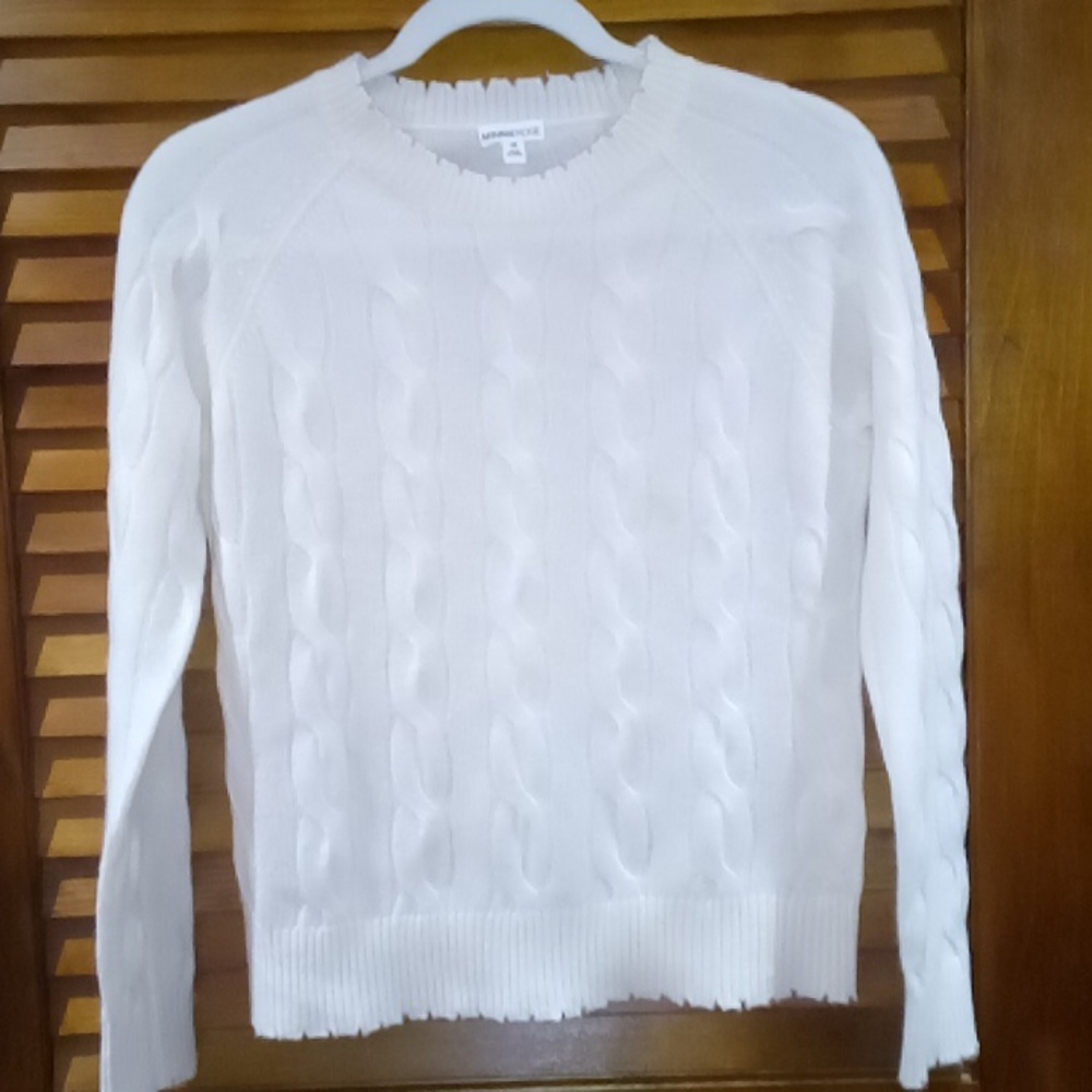 MINNIEROSE cream colored cashmere sweater